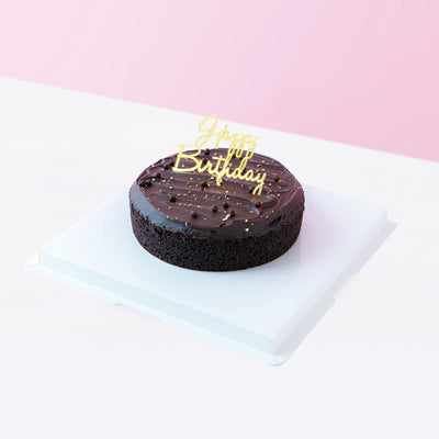 Minimalist Belgian Chocolate Cake cake_designer Oven & Chalice - CakeRush