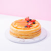 Salted Caramel Almond Mille Crepe cake_millecrepe Junandus - CakeRush