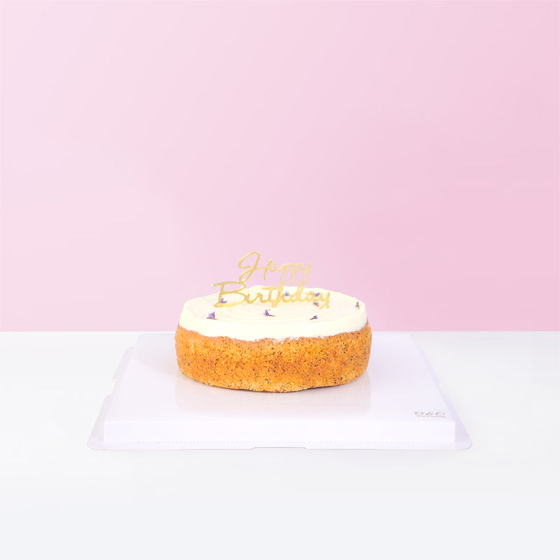 Lemon Poppy Birthday Cake cake Oven & Chalice - CakeRush