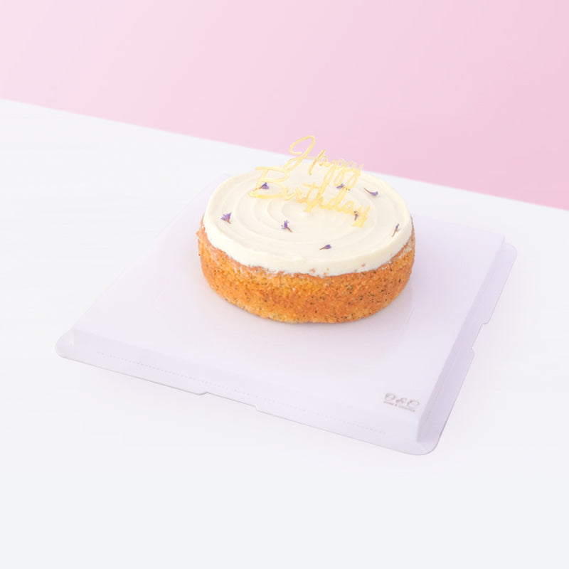 Alternative view of Lemon Poppy Birthday Cake