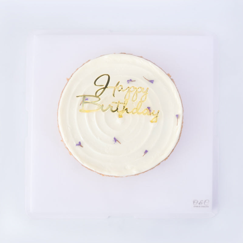 Alternative view of Lemon Poppy Birthday Cake