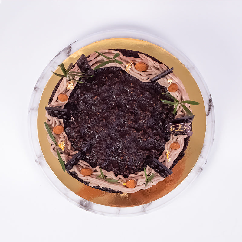 Alternative view of Hazelnut Chocolate Vegan Naked Cake