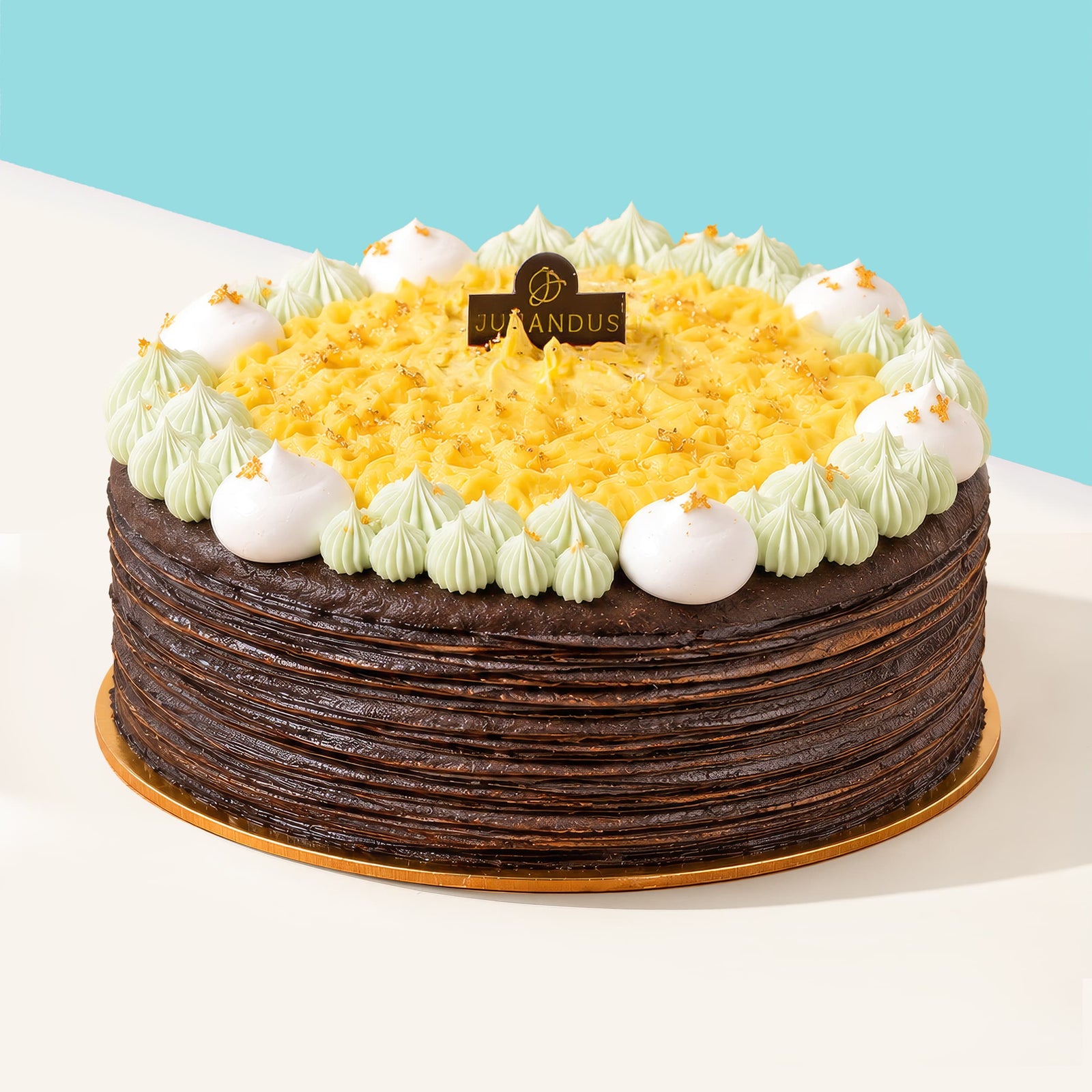24K Musang King Durian Crêpe cake Junandus - CakeRush