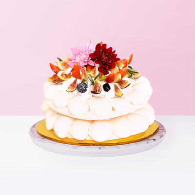 Fresh Fruit Pavlova cake Mutiara Figs - CakeRush