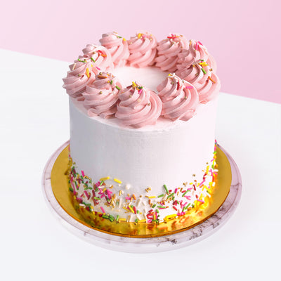 Pretty in Pink Cake cake Mutiara Figs - CakeRush