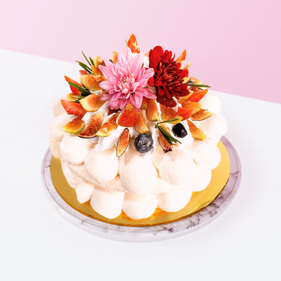 Fresh Fruit Pavlova cake Mutiara Figs - CakeRush