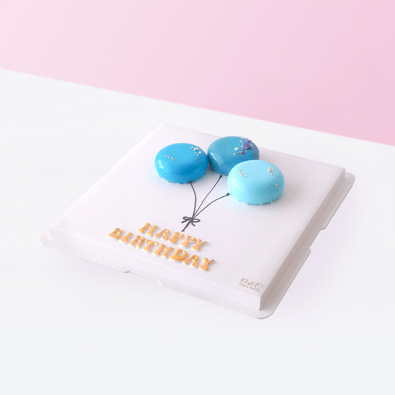 Alternative view of Mini Mousse Balloons Cake