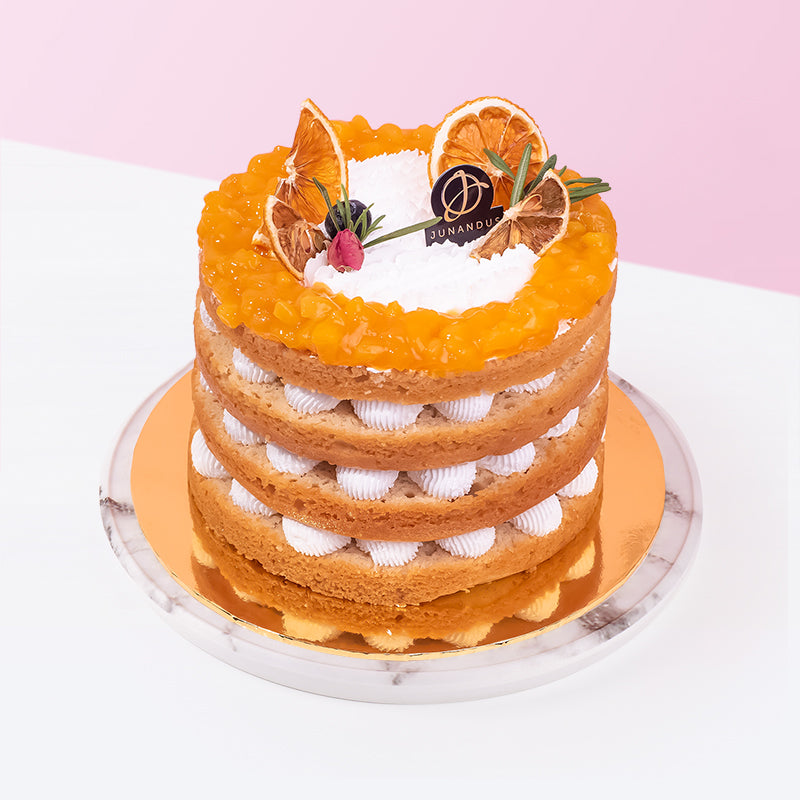 Alternative view of Mango Passion Vegan Naked Cake