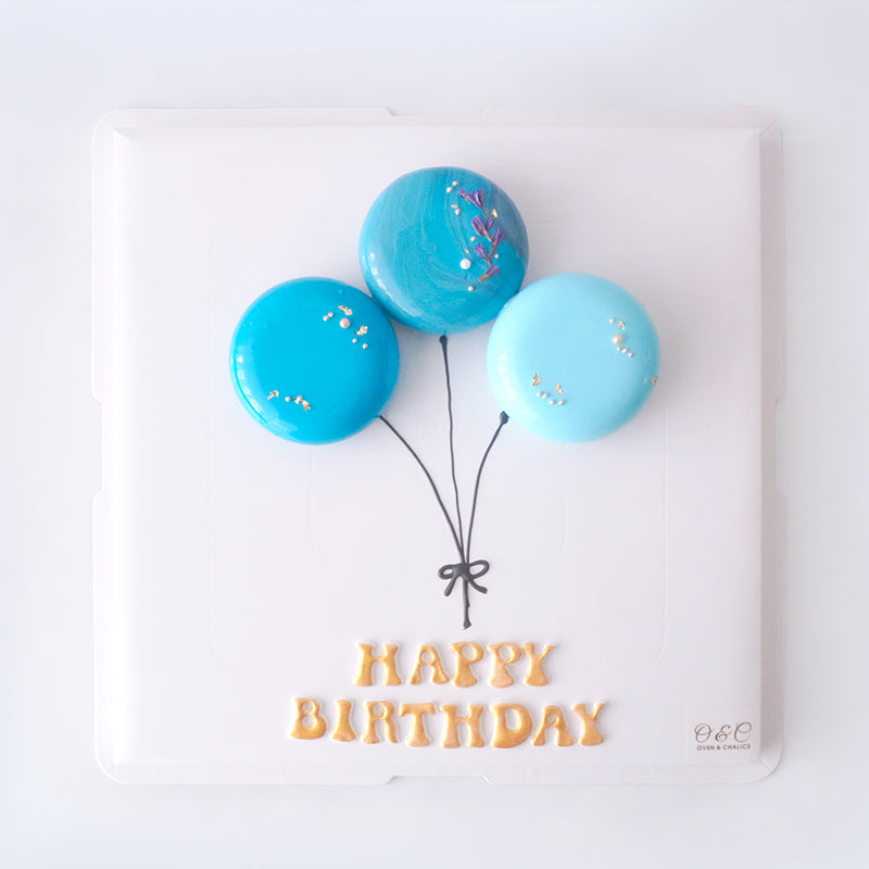 Alternative view of Mini Mousse Balloons Cake