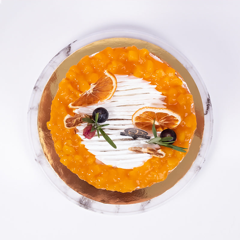 Alternative view of Mango Passion Vegan Naked Cake