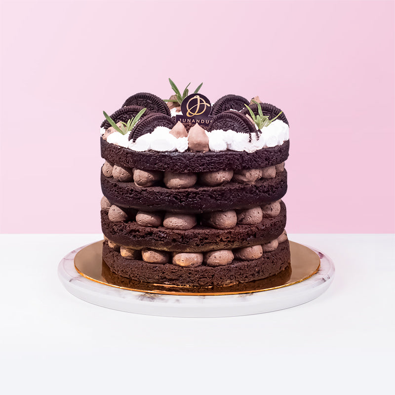 Alternative view of Oreo Chocolate Vegan Naked Cake
