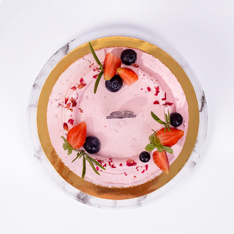Alternative view of Strawberry Victoria Vegan Naked Cake