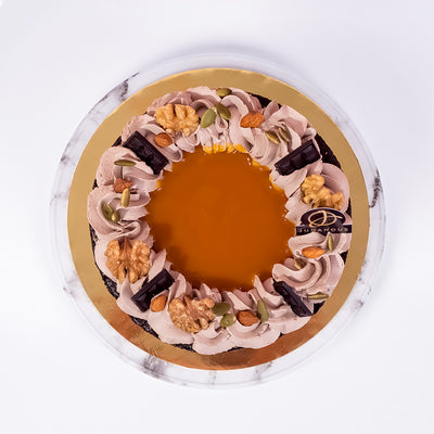 Salted Caramel Vegan Naked Cake cake_vegan Junandus - CakeRush