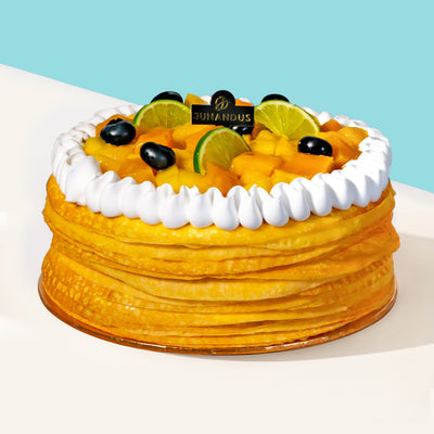 Alphonso Mango Passion Crêpe cake Junandus - CakeRush