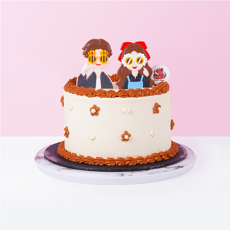 Vintage Couple Cake