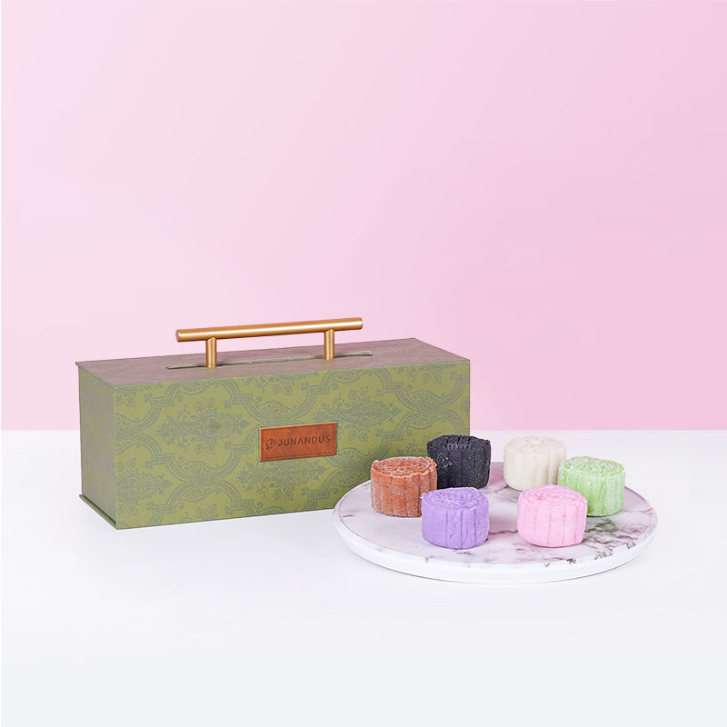 Elegance Crepe Mooncake Set Mooncake Junandus - CakeRush