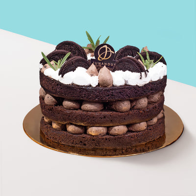 Oreo Chocolate Vegan Naked Cake