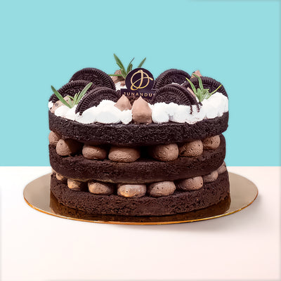 Oreo Chocolate Vegan Naked Cake