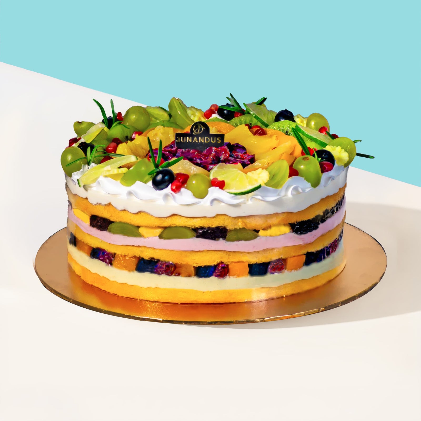 Rainbow Fruit Chantilly Yogurt Chiffonge® cake Junandus - CakeRush