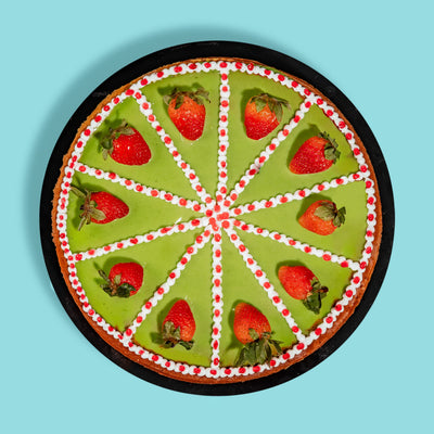 Matcha Strawberry Christmas Crepe