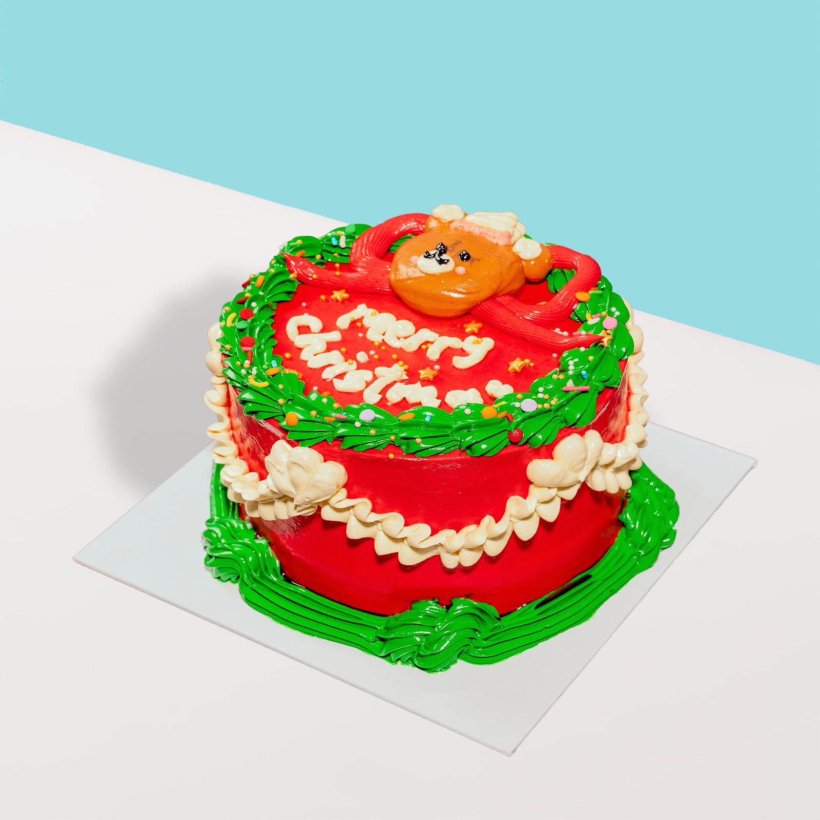 Beary Christmas Vintage Cake