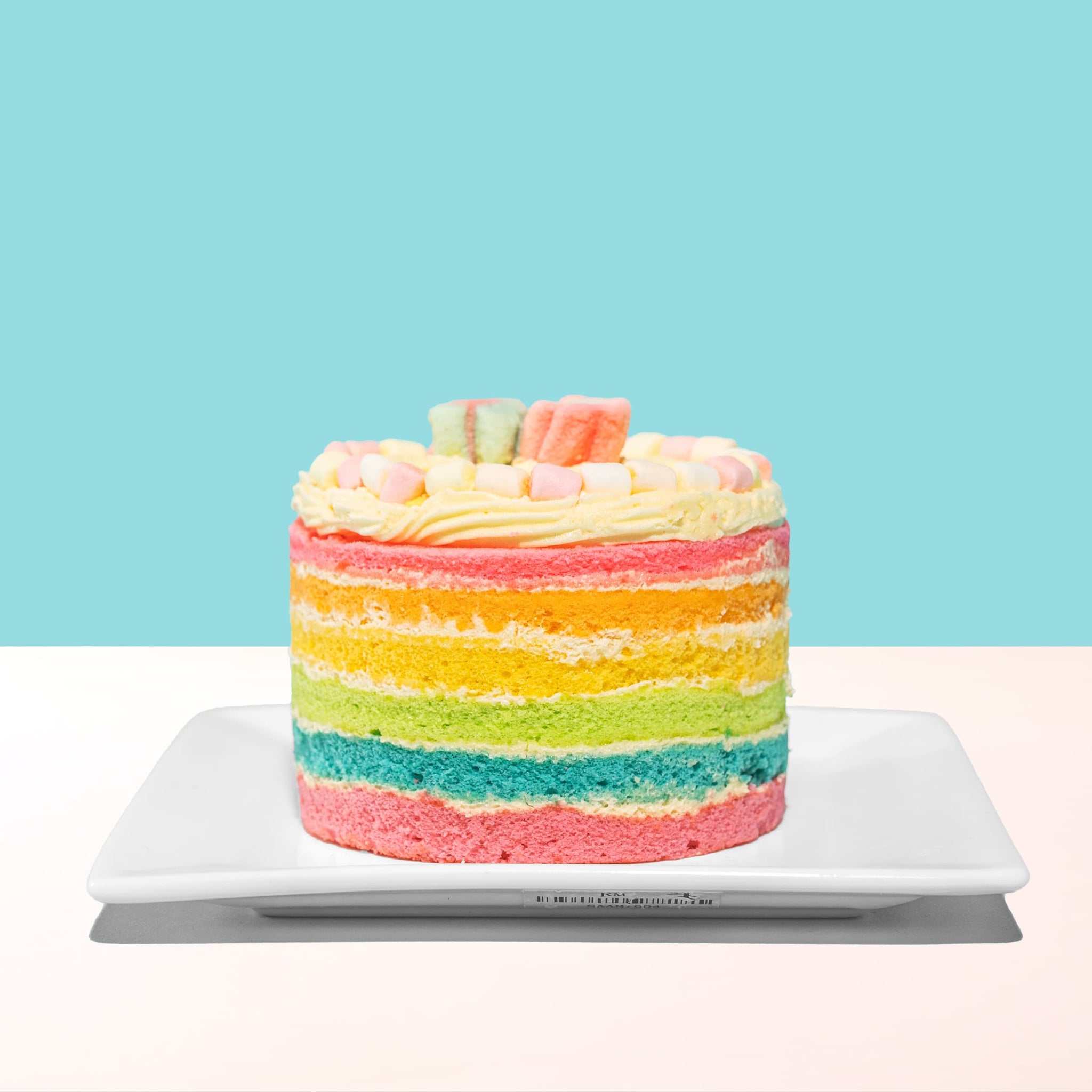 Alternative view of Rainbow Bento Cake
