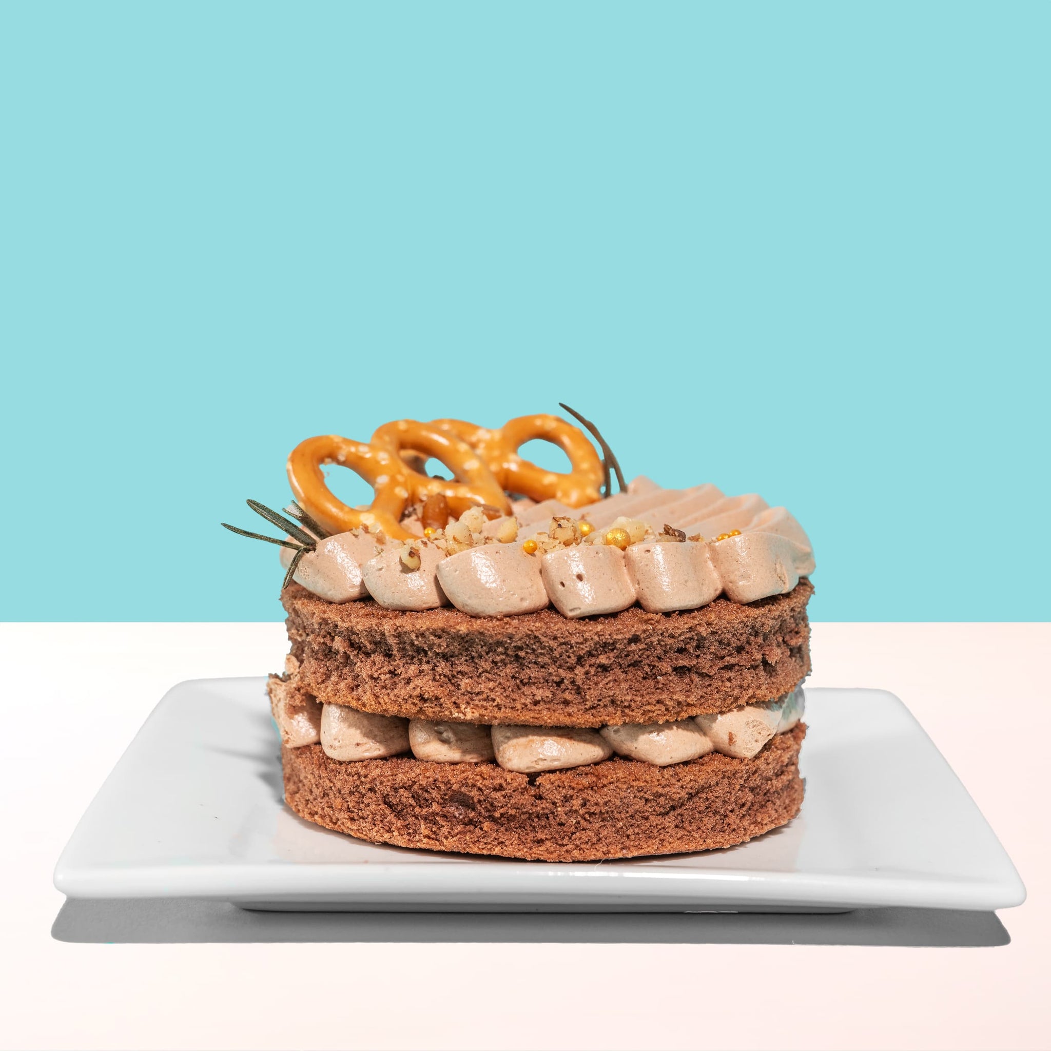 Alternative view of Choco-Hazel Bento Cake