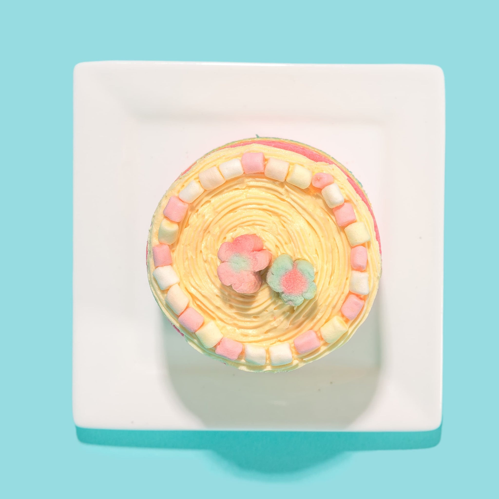 Alternative view of Rainbow Bento Cake