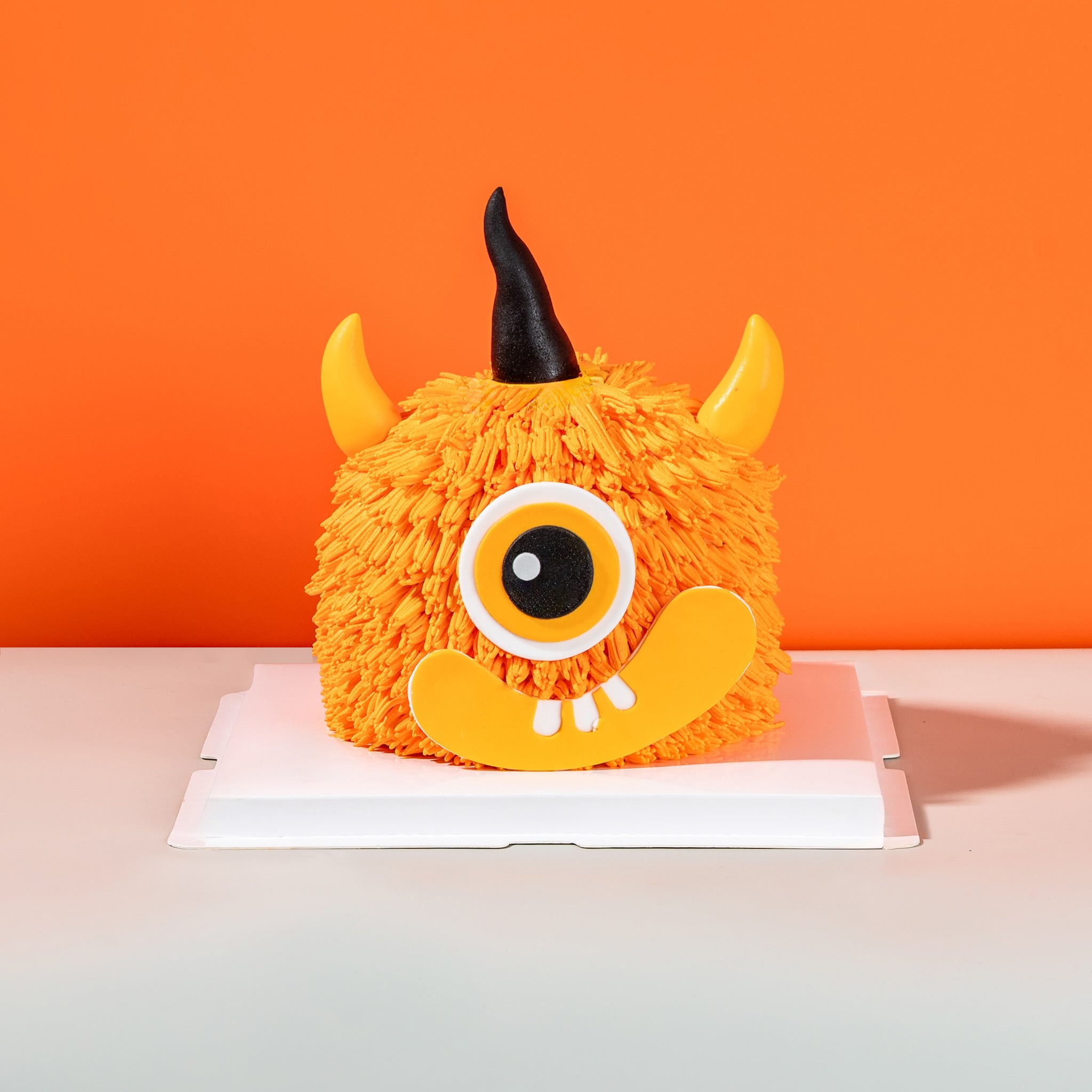 Halloween Orange Monster Cake