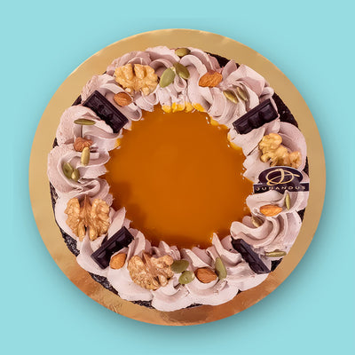 Salted Caramel Vegan Naked Cake cake_vegan Junandus - CakeRush