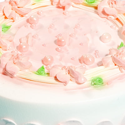 Pink Petals Strawberry Cake