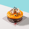 Spooky Ghost Peach Cake