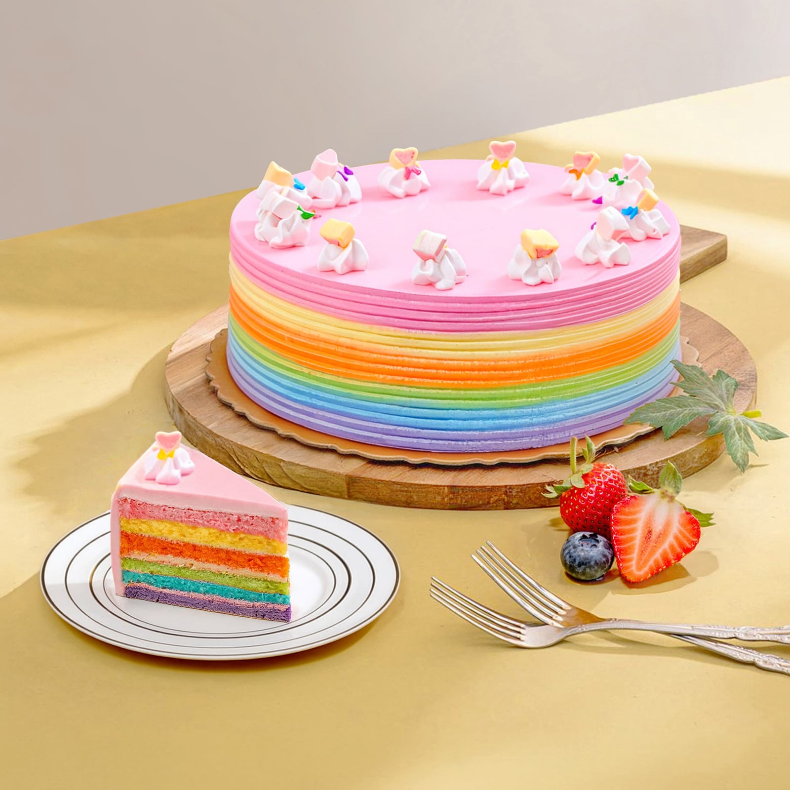 Large Over The Rainbow Cake cake Sweet Passion's Premium Cakes - CakeRush