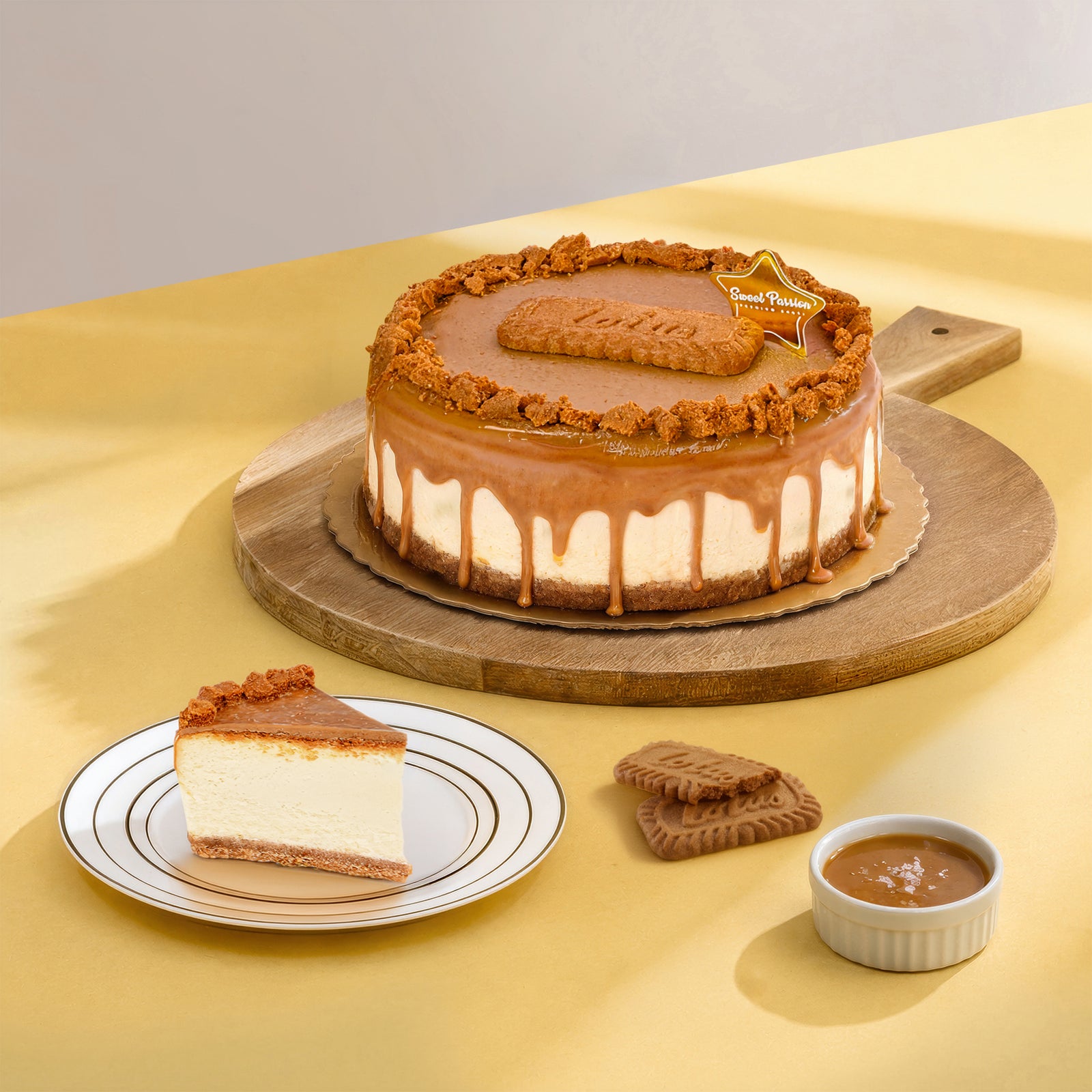 Salted Caramel Cheese Cake (Speculoos) cake Sweet Passion's Premium Cakes - CakeRush