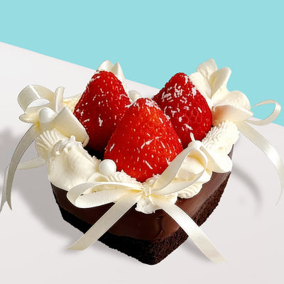 Darling Strawberry Chocolate Cake (JB) cake_vday2026 The Cake Calendar - CakeRush