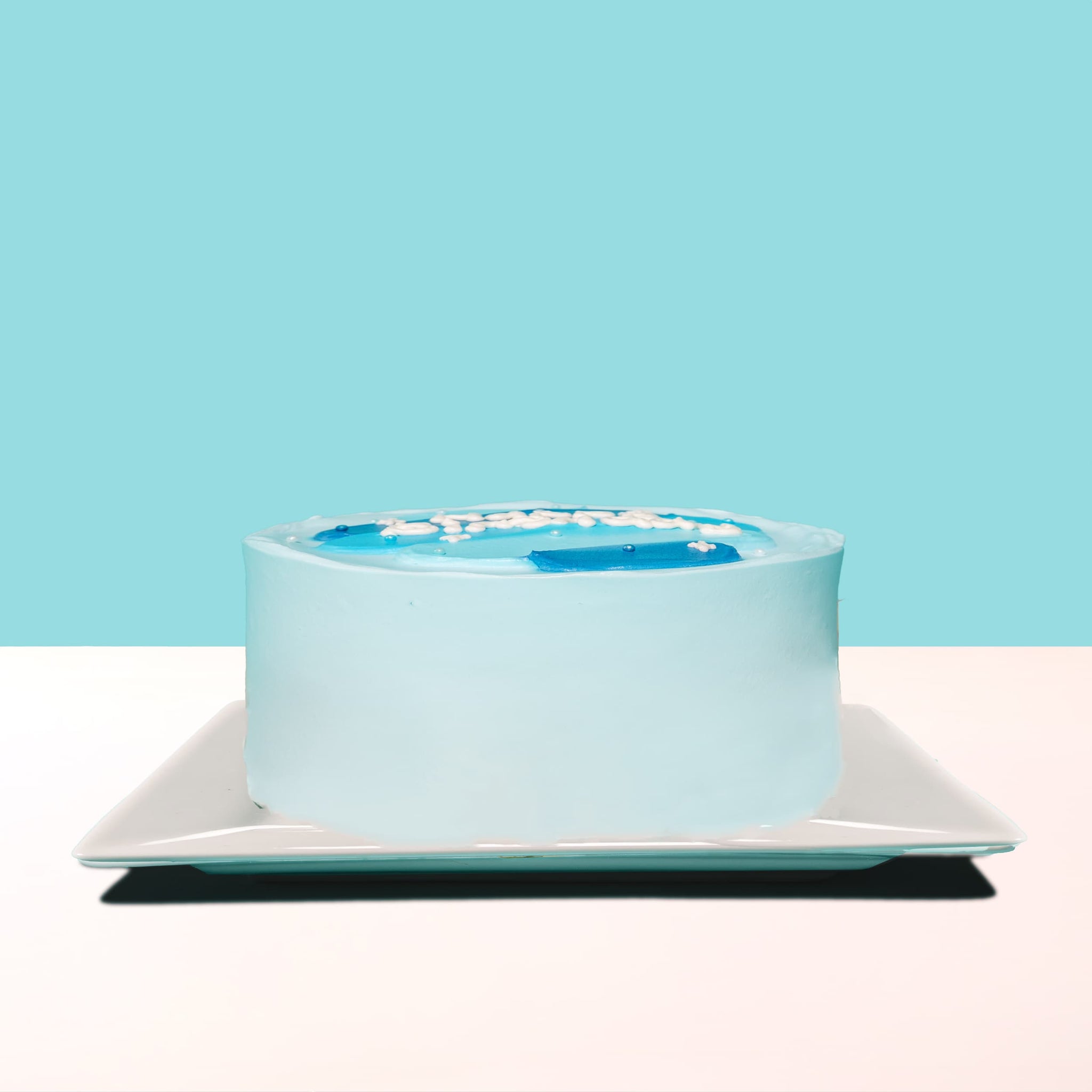 Alternative view of Baby Blue Bento Cake