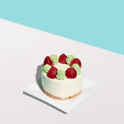 Matcha Strawberry Crêpe Cheesecake cake Yippii Gift Cake - CakeRush