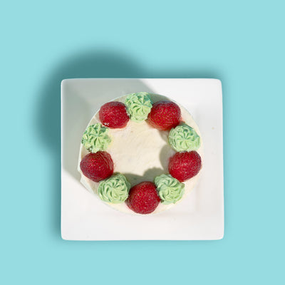 Matcha Strawberry Crêpe Cheesecake cake Yippii Gift Cake - CakeRush