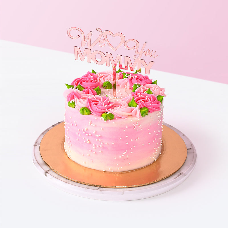 Alternative view of We Love You Mommy Cake