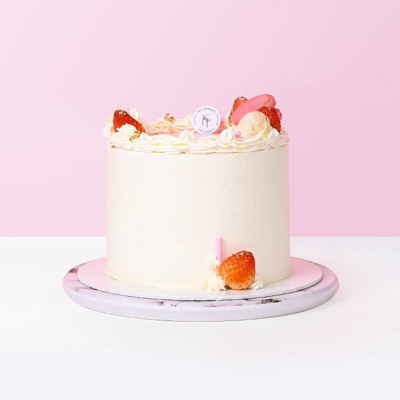 Strawberry Vanilla Cake cake The Moment Patisserie - CakeRush