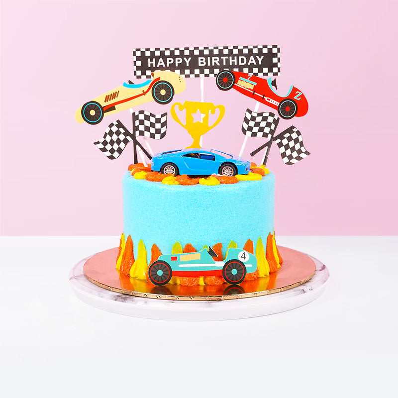 Kek Race Car | Simple Car Theme Cake | KL Delivery