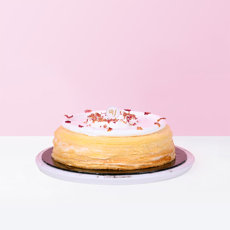 Alternative view of Lychee Rose Mille Crepe Cake