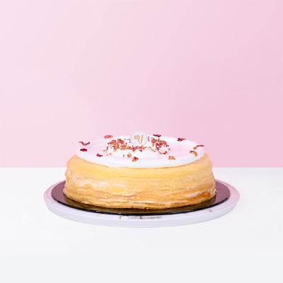 Lychee Rose Mille Crepe Cake cake_millecrepe Yippii Gift Cake - CakeRush