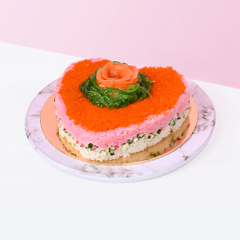 Alternative view of Norwegian Salmon Sushi Cake