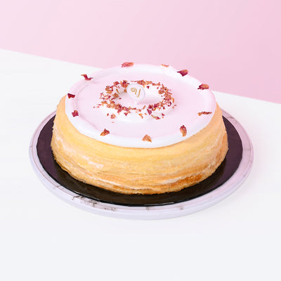 Lychee Rose Mille Crepe Cake cake_millecrepe Yippii Gift Cake - CakeRush