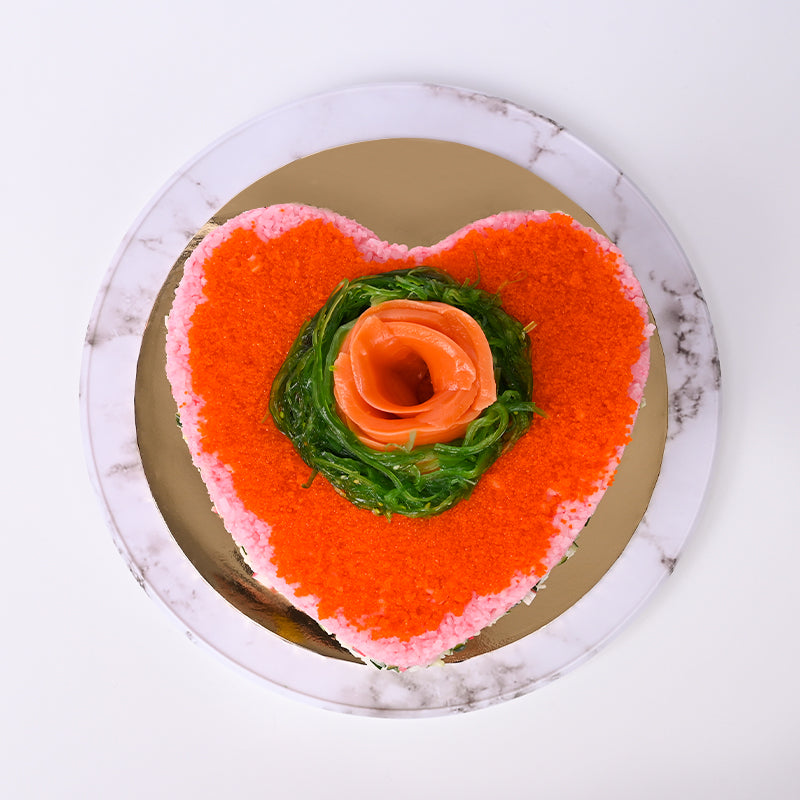 Alternative view of Norwegian Salmon Sushi Cake