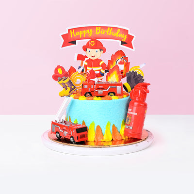 Rescue Fireman cake_designer Eats & Treats - CakeRush