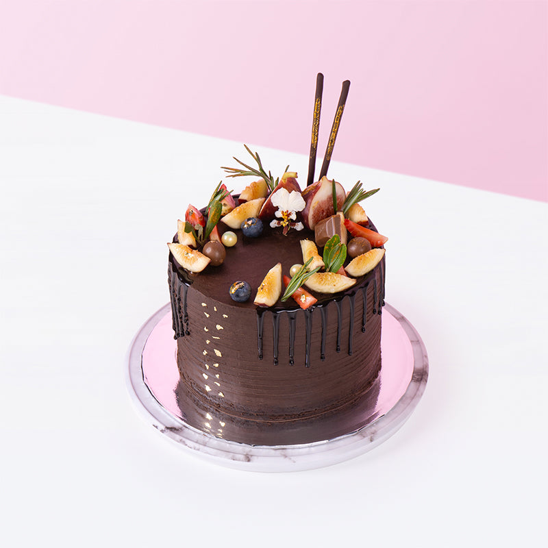 Alternative view of Triple Temptation Chocolate Cake
