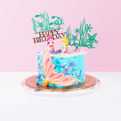 Happy Mermaids cake_designer Eats & Treats - CakeRush