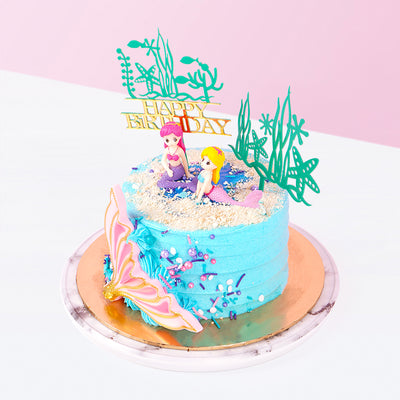 Happy Mermaids cake_designer Eats & Treats - CakeRush